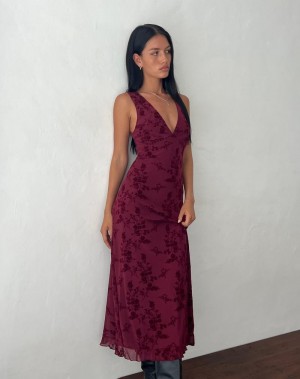 Rochie Midi Motel Rocks Gabriela Dama Rosii | NOC3215LU