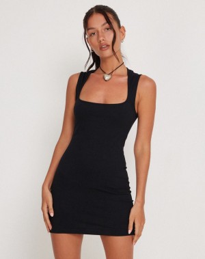 Rochie Mini Motel Rocks Jinsuen Bodycon Dama Negrii | UUQ7795QQ