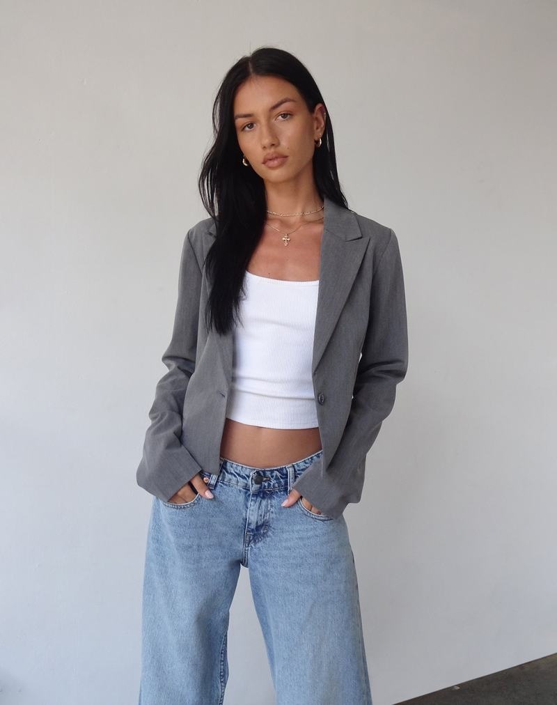 Blazere Motel Rocks Walid Cropped Dama Gri | WSZ252RV