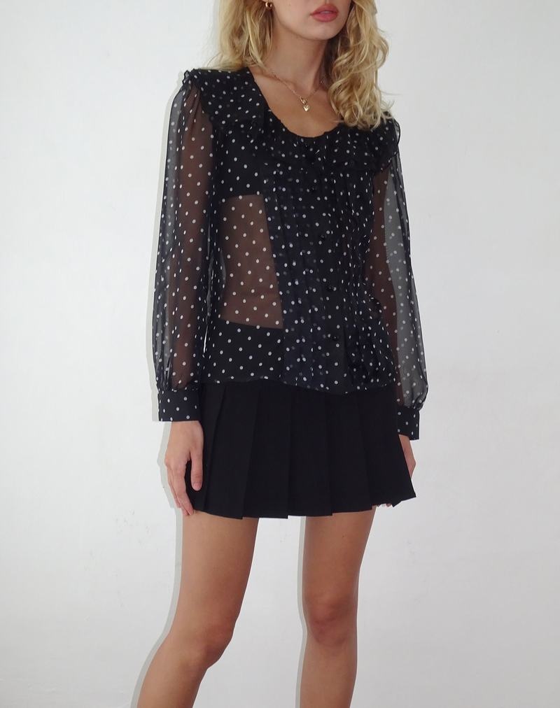 Bluza Motel Rocks Zinnia Dama Negrii | QKL68IU