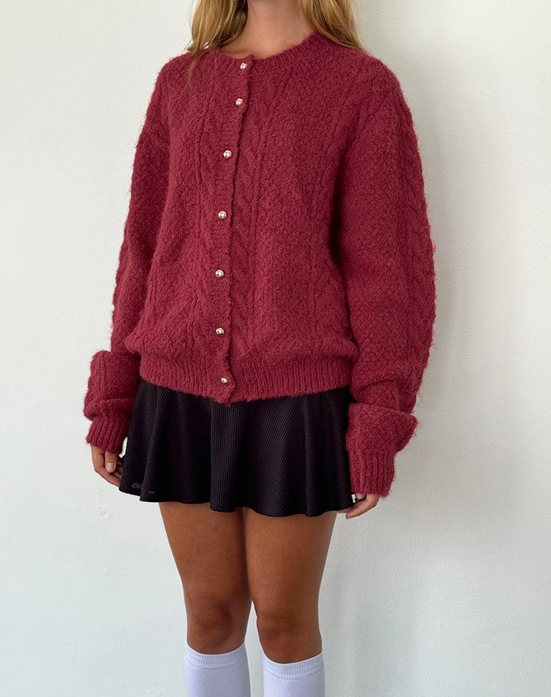 Cardigan Motel Rocks Aceso Dama Rosii | JWP7156MY