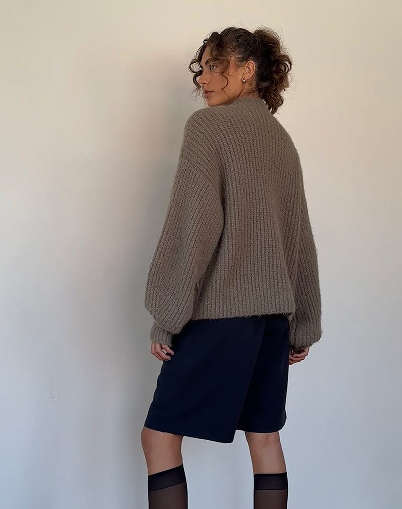 Jumpers Motel Rocks Viola Oversized Tricotate Dama Verzi Deschis | QCR8843IT