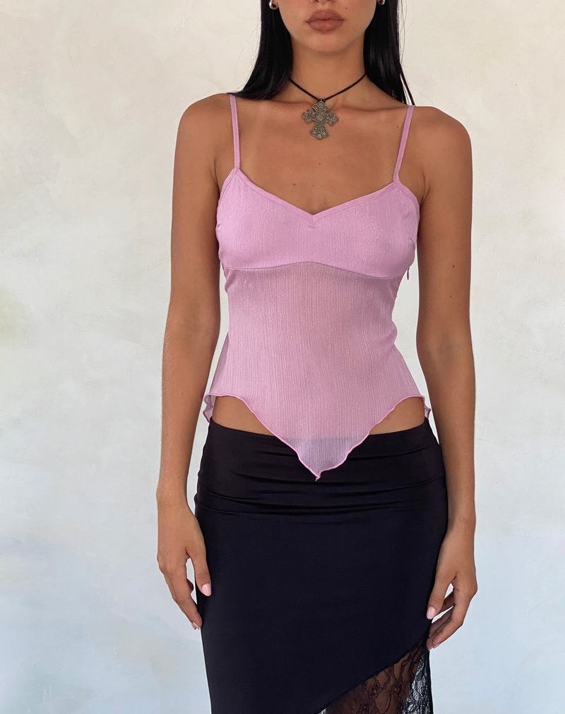 Maiou Motel Rocks Carmeline Longline Cami Dama Roz | VZJ3645VV