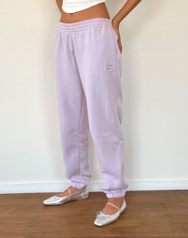 Pantaloni Jogger Motel Rocks Em Dama Violet Gri | YTN8412OG