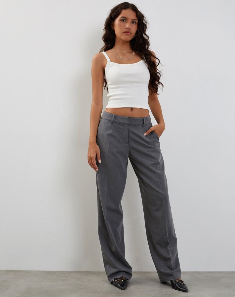 Pantaloni Motel Rocks Sirkia Low Rise Tailored Dama Gri | SUN2597UZ