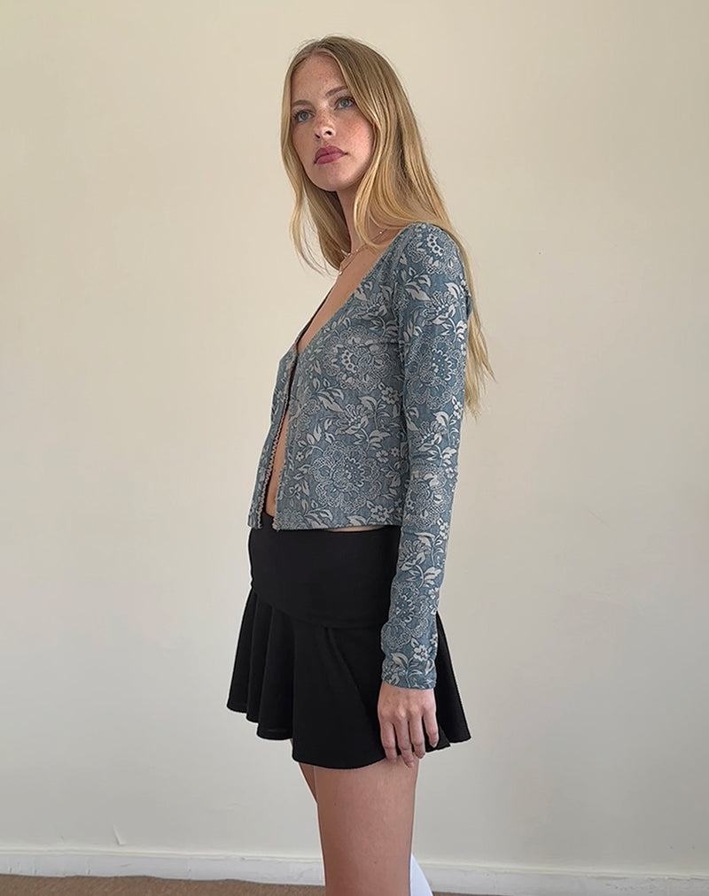 Tricouri Motel Rocks Libby Cardigan Dama Albastri | BKT8511GJ